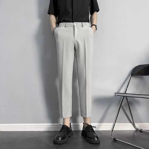 Летний тонкий костюм, универсальные штаны для отдыха, облегающий крой, свободный прямой крой