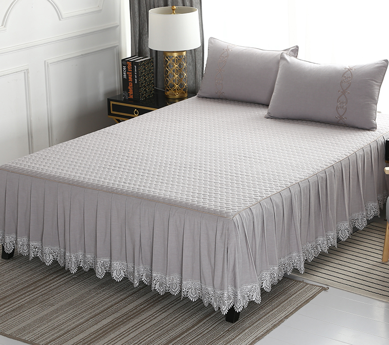 Chất liệu cotton Hàn Quốc được giặt bằng chất liệu cotton cotton đơn chiếc váy công chúa dày phủ giường loại váy bảo vệ 1,5m / 1,8 m - Váy Petti váy giường khách sạn