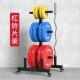 Barbell plate storage rack barbell bar dumbbell plate