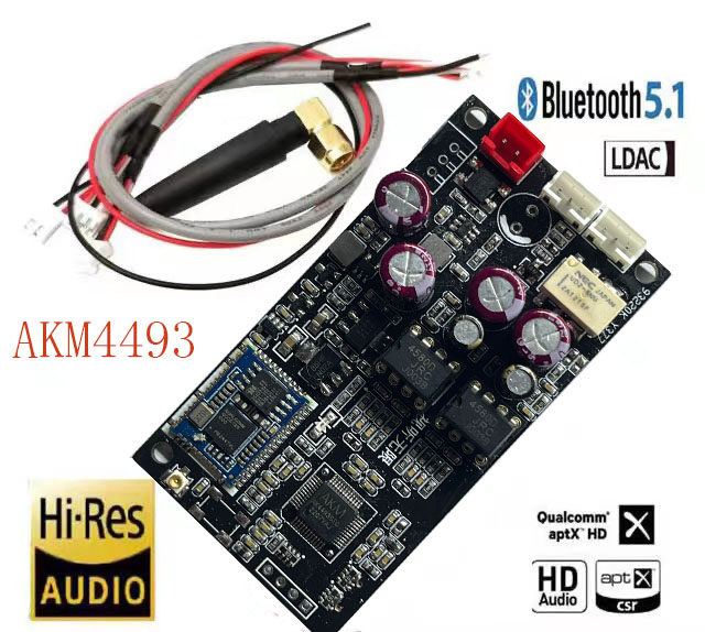 Module Récepteur Bluetooth QCC5181 BT5.4 Avec Double AK4493SEQ - Pour Audio Haute Qualité