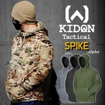 KIDON American SPIKE fleece sweater casual camouflage tactical fleece half-open hoodie MolleGEAR Z
