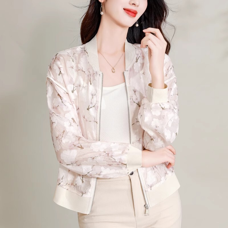 Elegant Lightweight Jacket for Petite Women, Summer Fashion Outerwear, Dress Shawl, Long-Sleeve Oversized Sun Protection Coat