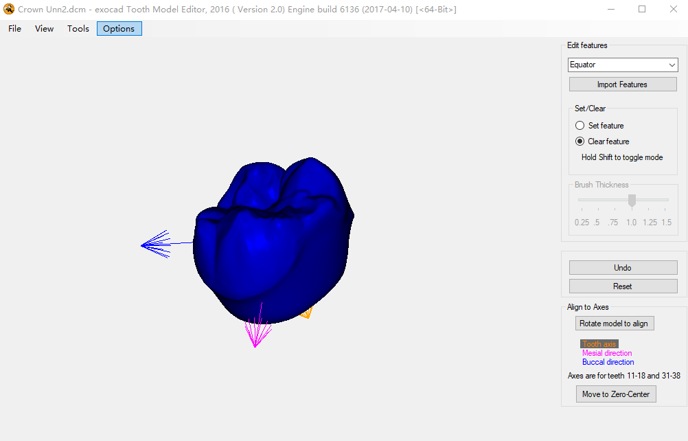 Tooth Model Editor 2019 Exocad Dental Database Advanced Editor Tool