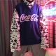 C2 tự chế / 18 mùa thu Hàn Quốc ulzzang hai lớp V-cổ áo cola jacquard len hoang dã áo len nam và nữ in triều áo khoác cardigan nữ