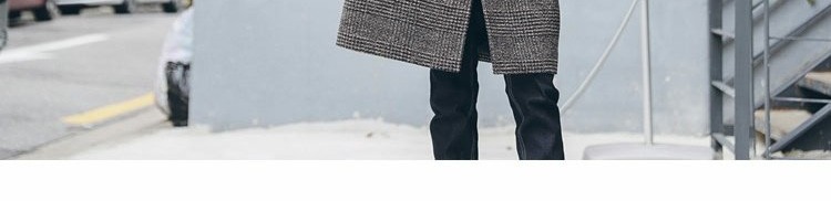 仔 艺 男 xu hướng áo len nam dài mùa đông áo khoác kẻ sọc mới cho nam áo len nam