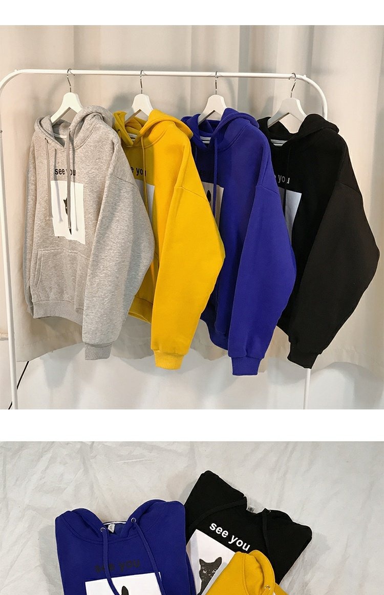 仔 艺 áo hoodie nam form rộng