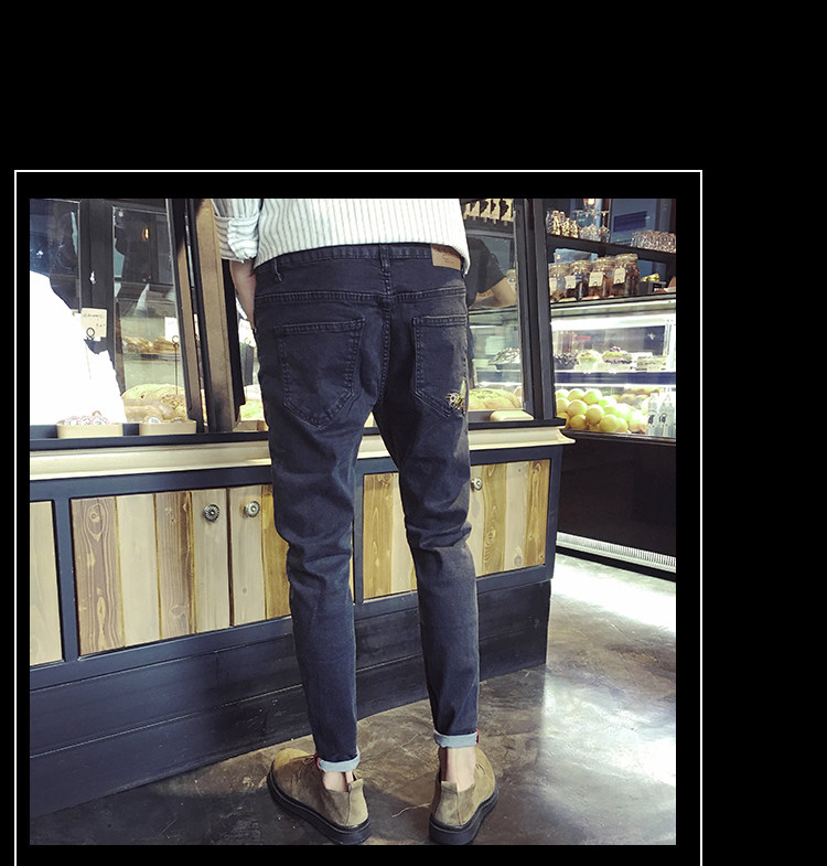 Jeans pour adolescent pieds Slim pour automne - Ref 1480696 Image 30