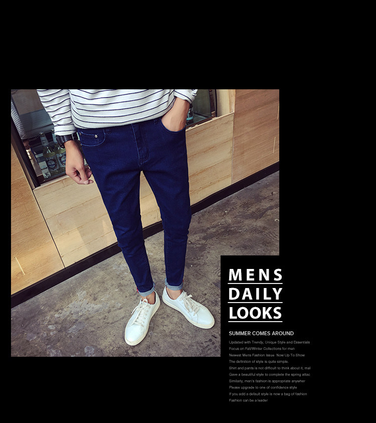 Jeans pour adolescent pieds Slim pour automne - Ref 1480696 Image 39