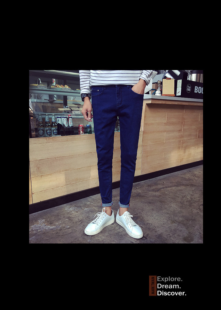 Jeans pour adolescent pieds Slim pour automne - Ref 1480696 Image 41