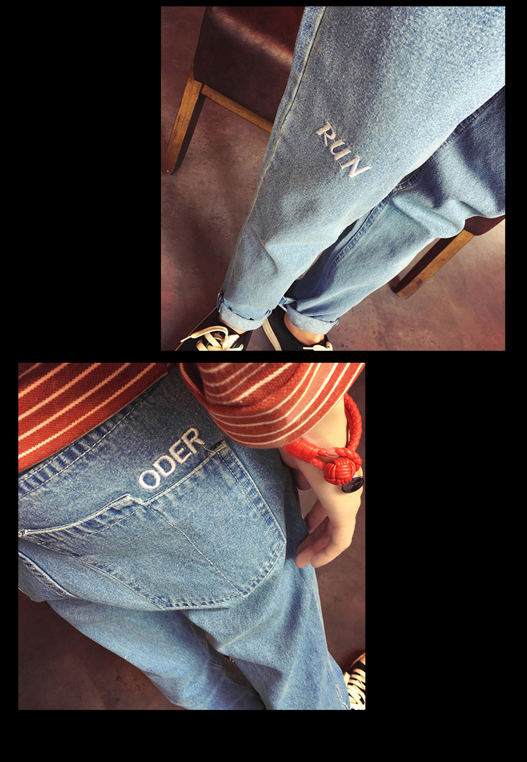 Jeans pour jeunesse pieds Slim pour automne - Ref 1460990 Image 46