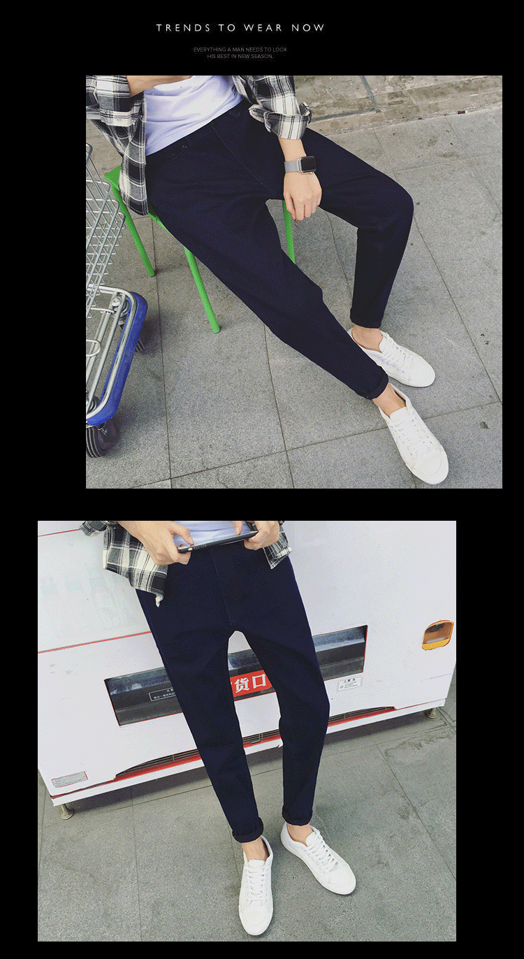 Jeans pour jeunesse droite en vrac en coton pour automne - Ref 1462224 Image 30