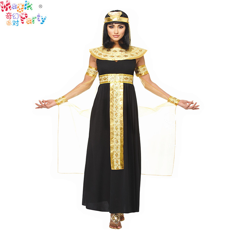 Halloween adult performance costume Cosplay performance clothes female ancient Egyptian Indian queen beauty queen dress