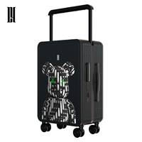 Плетенный цветок медведь черный серый ly-2119