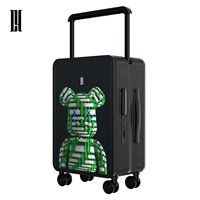 Плетение цветочного медведя черное и зеленое LY-2119-A