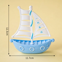 Хорчо-цветный пластиковый синий парус-5