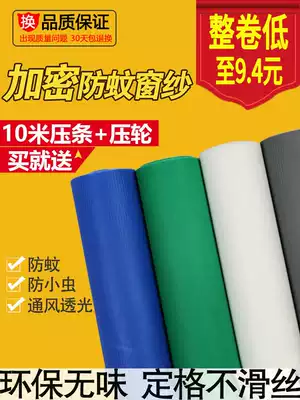 Household push-pull invisible anti-mosquito gauze window mesh aluminum alloy plastic steel window nylon dustproof self-loading gauze curtain