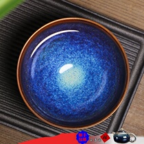 Ancient art famous National Master Sun Jianxing Jianzhan tea cup original mine iron tire pure handmade kung fu master Cup Tianmu Zhan