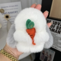 Белый + серый морковный кролик