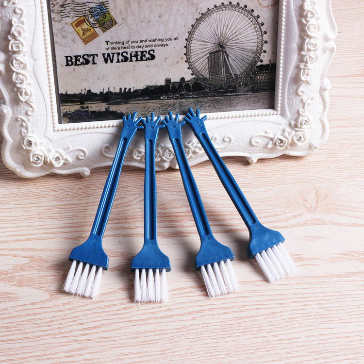 Blue small brush Square plastic cleaning five finger brush home appliance cleaning motherboard brush keyboard dust hair brush