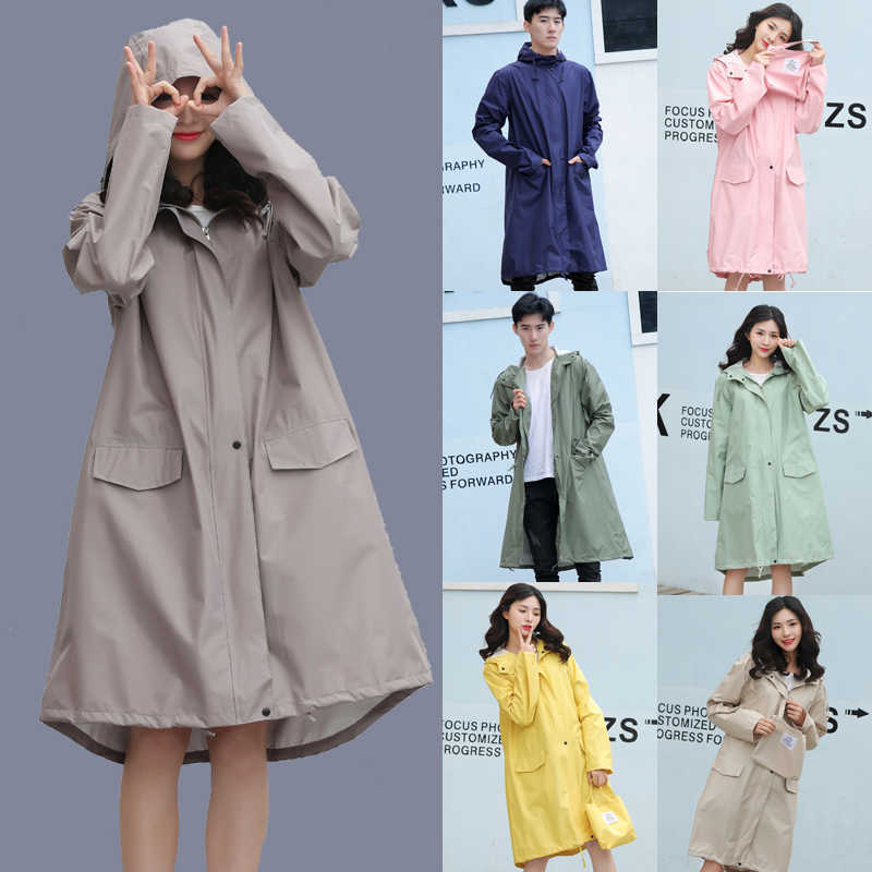 Japanese Stelu Fashionable, Simple, Lightweight and Extended Raincoat 2026 Model for Hiking, Cycling, and Mountaineering, Unisex Rain Poncho