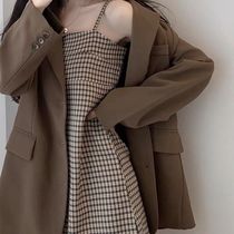 French suspender dress womens summer 2021 new spring skirt design sense niche summer little man Hepburn style