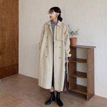 2020 new winter wool coat womens coat explosion in the long section of the small Japanese thickened Korean version