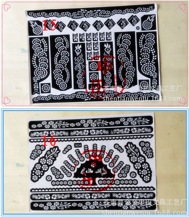 Dán hình xăm không thấm nước kéo dài nam giới và phụ nữ body painting Henna bán vĩnh viễn tattoo thêu kem mô phỏng sáng tạo bộ để gửi mẫu hình xăm dán full lưng