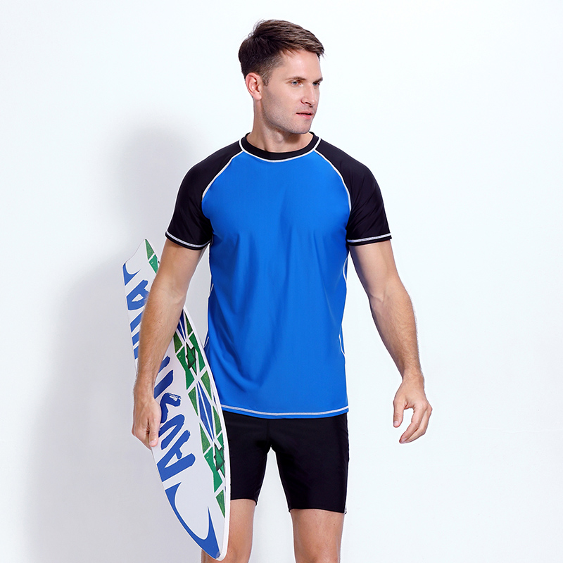 New men's swimsuit loose sun - proof swimming suit hot spring and fat 200 kg split surfing