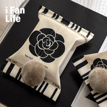 Fandian Miliya Nordic ins style fabric tissue box home tissue storage box bedroom living room napkin bag