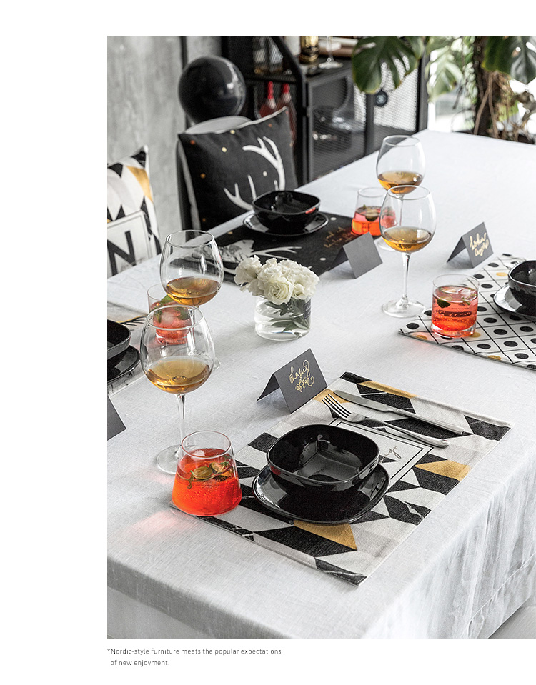 Dày gấp đôi hiện đại Bắc Âu thực phẩm phương tây mat vải cách nhiệt pad bữa ăn coaster bảng mat pad món ăn mat trà mat khăn napkin