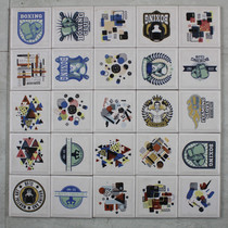 Bathroom floor tiles Hand-painted tiles Nordic Mediterranean style small flower tiles Garden tiles flower tablets Stair tiles 100*100