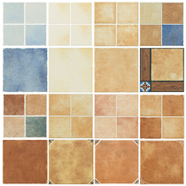 Pastoral Mediterranean tiles American retro antique tiles bathroom balcony kitchen wall tiles floor tiles 300X300