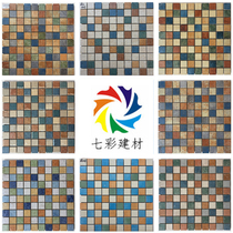 Multicolored antique tiles ceramic paint mosaic living room tiles retro pastoral American country kitchen balcony 300