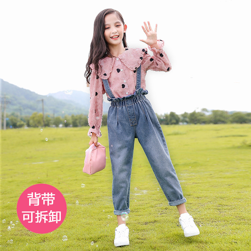 Girl Clothes Spring Dress 2022 New Trendy Suit Foreign Pie Big Boy Women's Clothing Girl Online Red Spring Autumn Spring Clothes