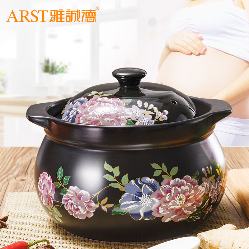 Ya cheng DE overflow fragrant casserole soup flame to hold to high temperature ceramic household large soup pot stew casserole traditional stone bowl