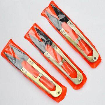Spring yarn scissors (high carbon)small scissors U-shaped cross-stitch scissors Thread head scissors Qingqi