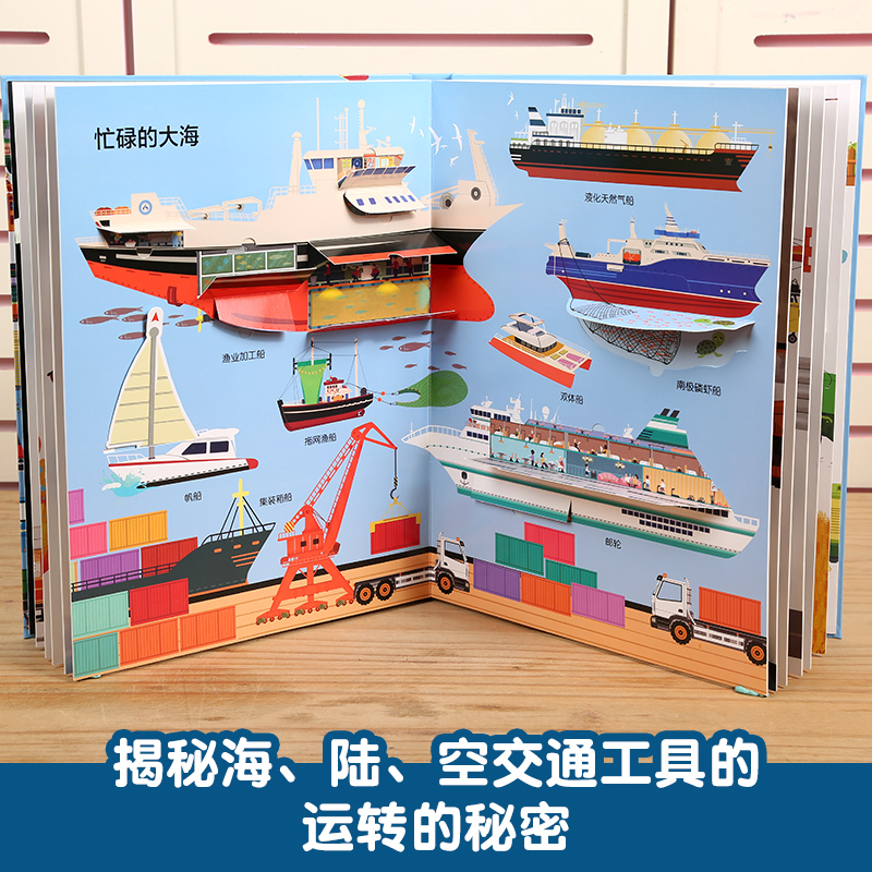 会动的交通工具立体书 适合0~10岁儿童 图2