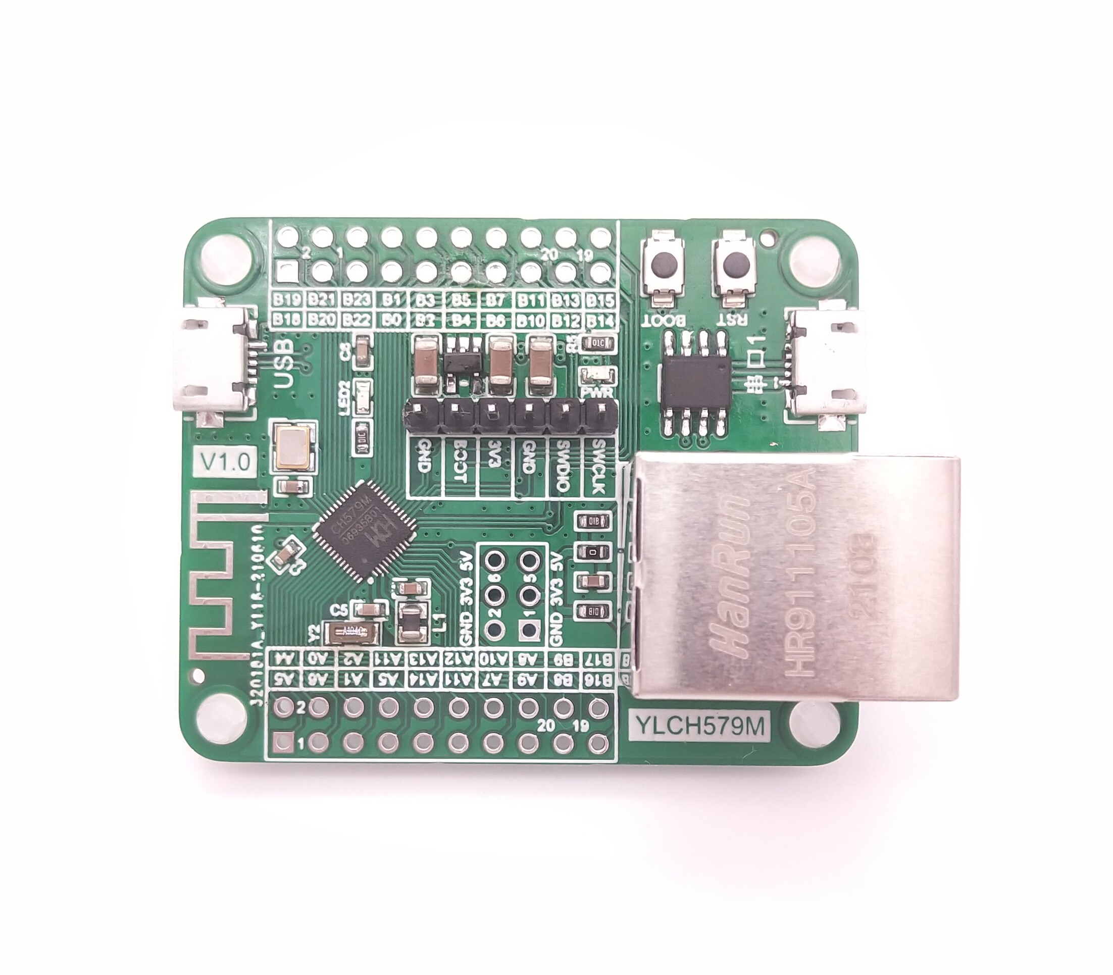 CH579M Development Board Evaluation Board Bluetooth BLE4 2 Ethernet USB Device Host ARM M0