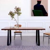  (Pick up the leak 2 meters Larry big board table)Southeast Asia imported solid wood desk workbench desk living room dining table
