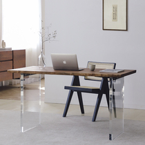 The Mazay solid wood desk acrylic Nordic living room tea table home desk desk desk desk furniture