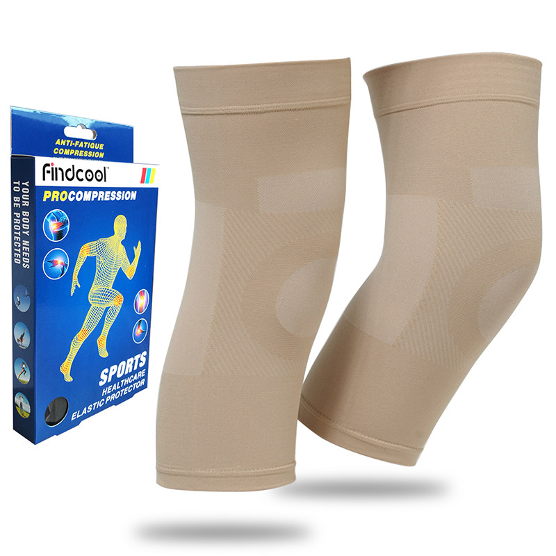 Findcool sports knee pads anti-slip to keep warm old cold leg joints men and women four seasons knee pads close-fitting and seamless