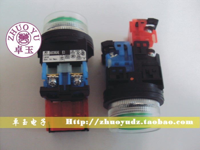 < original fit > Fuji convex head transparent full protective incandescent light button AR30G4L-11E4