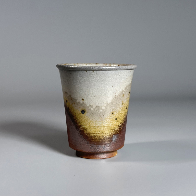 Firewood-Fired Cup, Handmade Japanese-Style Coarse Pottery Tea Cup, Natural Ash Finish, Can Be Used as a Small Tea Set, Dark Color Firewood-Fired Cup, Handmade Japanese-Style Coarse Pottery Tea Cup, Natural Ash Finish, Can Be Used as a Small Tea Set, Dark Color