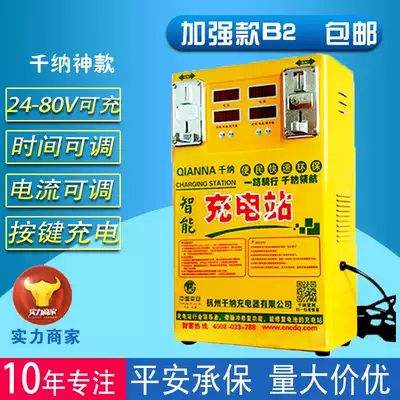 Thousands of electric vehicle fast charging station dual coin scanning code hanging convenient electric bicycle charger special price