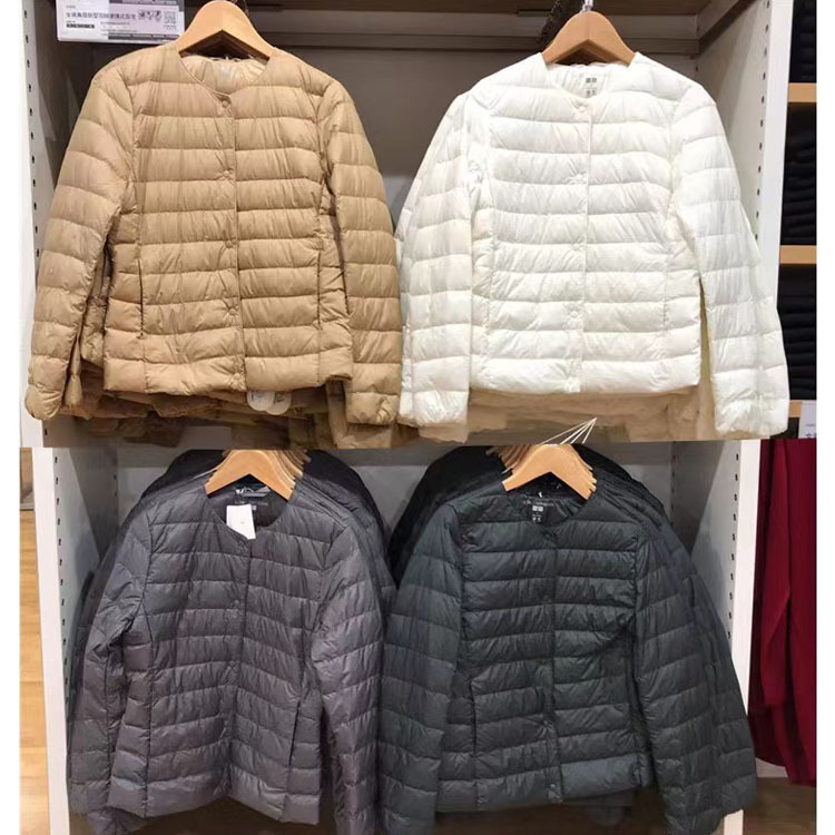 Japanese Style Fitting Room New Product High-End Lightweight down Jacket Women's Round Neck V-Neck Warm down Liner Portable Japanese Style Fitting Room New Product High-End Lightweight down Jacket Women's Round Neck V-Neck Warm down Liner Portable