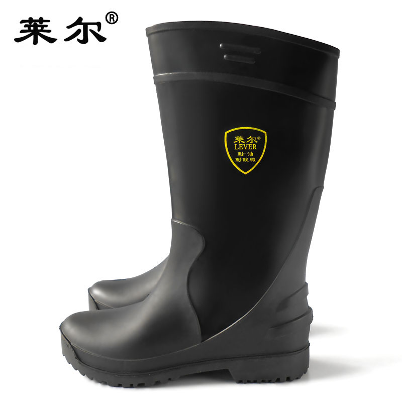 Lyle PVC industrial and mining boots long tube waterproof labor insurance waterproof safety miners acid and alkali resistant boots rain boots men's rain boots