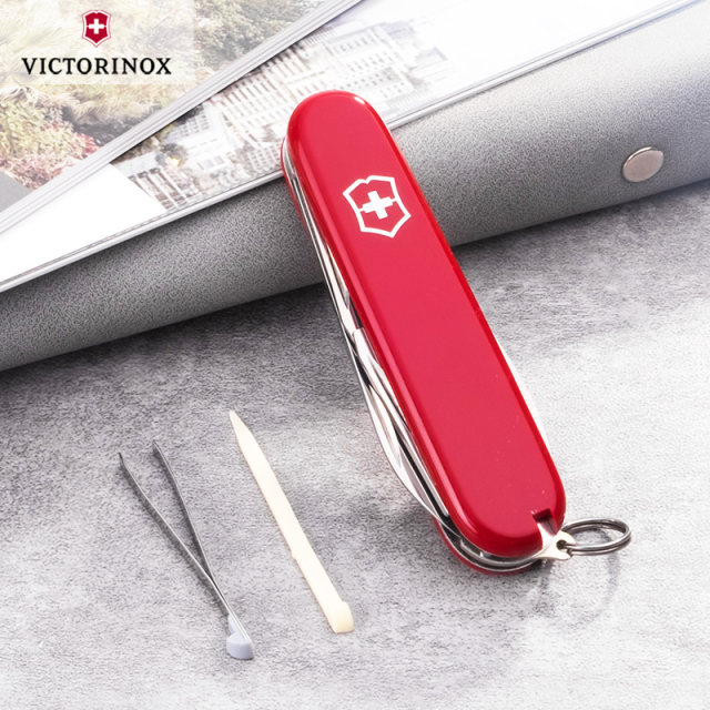 ດັ້ງເດີມ Victorinox Swiss Army Knife 84MM Classic Red Wanderer 0.3603 ມີດ multifunctional ຂອງແທ້