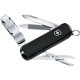 Victorinox Swiss Army Knife 0.6463.3 Black Grooming Companion 65mm Mini Multifunctional Folding Nail Clipper ຂອງແທ້