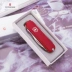 Vickers 58MM Swiss Army Knife Manager Red 0.6365 Đa chức năng Swiss Swiss Folding Knife Counter Chính hãng