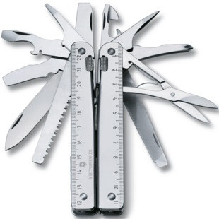 Victorinox Swiss Army Knife ຂອງແທ້ Swiss Multi-Function Pliers (ມີຖົງຫນັງ) 3.0327.L